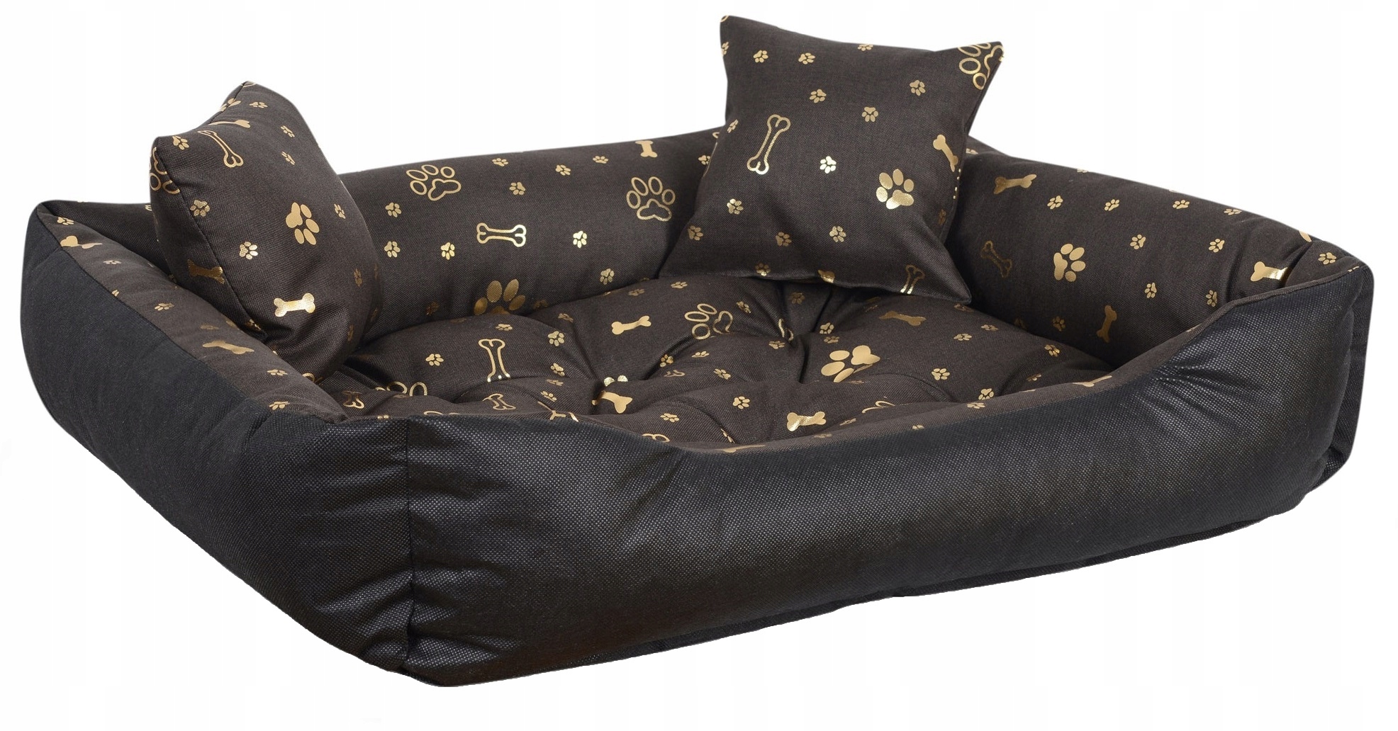 Levně Pelíšek Černo Hnědé Vel 75 x 65 cm pro psa Voděodolné.