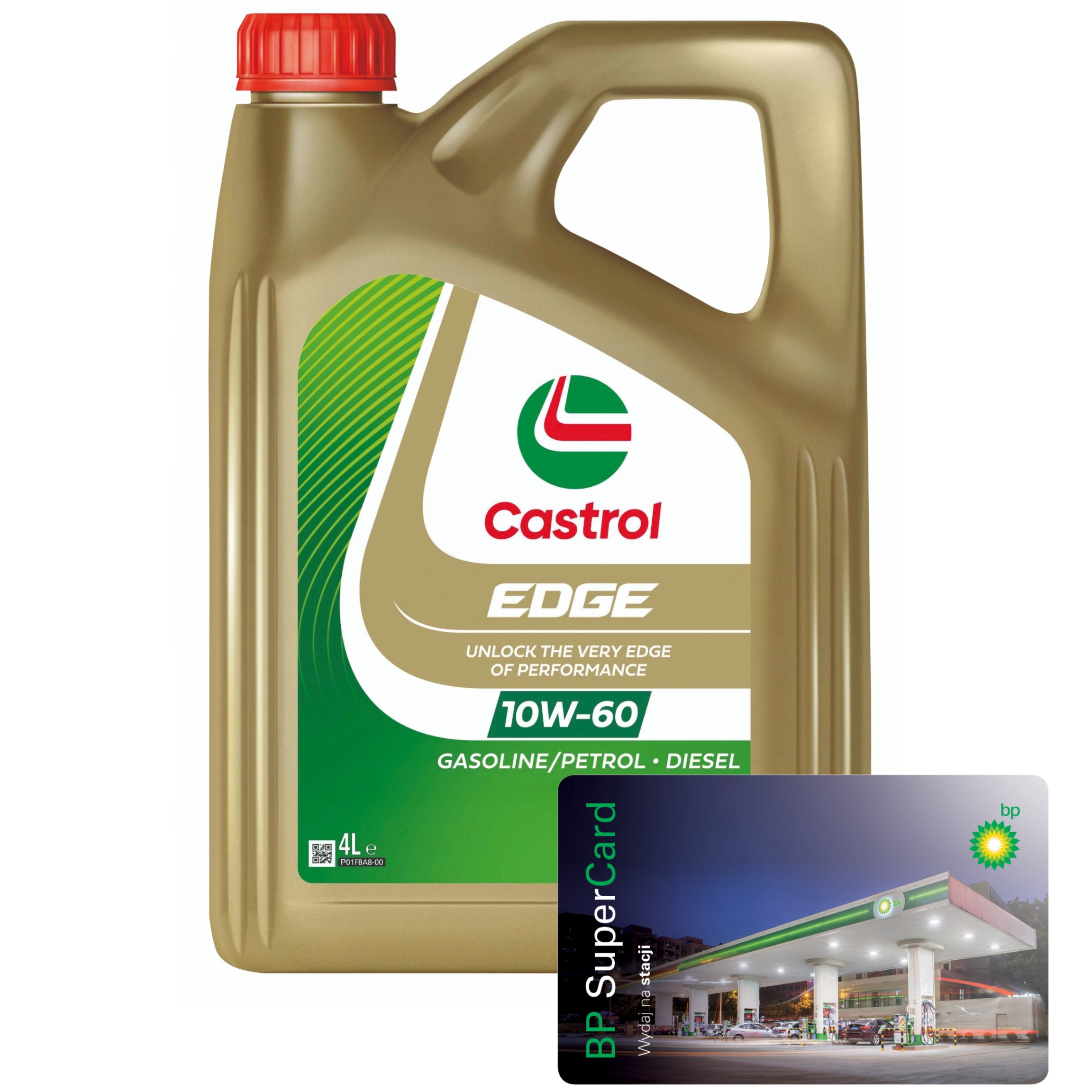 Castrol Edge Motorový olej 10W-60 C8 SupeCar 4L Darček Palivová Karta Bp
