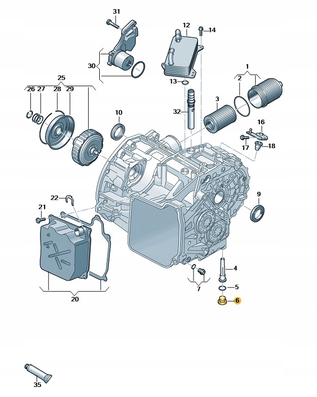 ŚRUBA SPUSTOWA OLEJU DSG CUPRA ORYGINAL OE Numer katalogowy części N 90215404