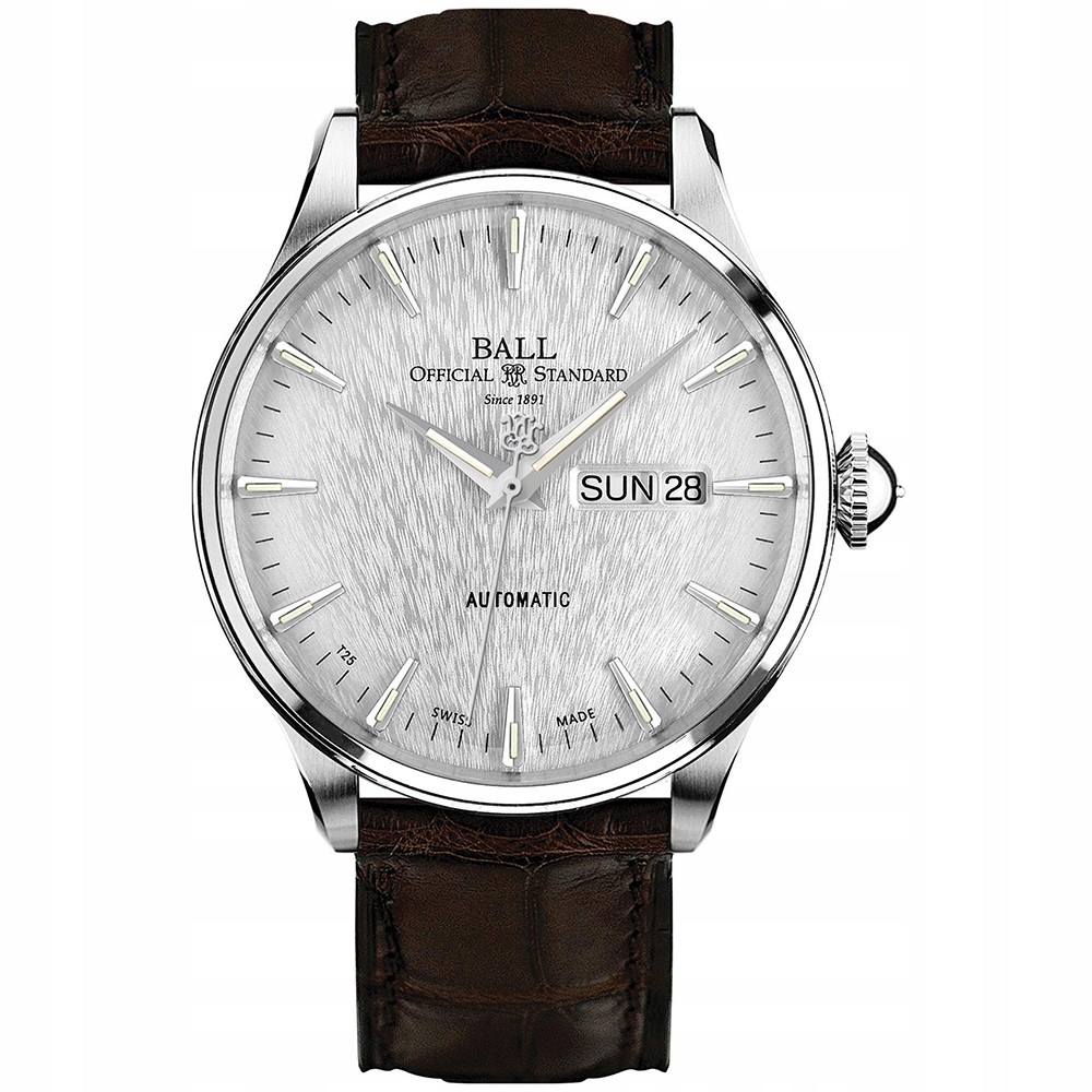 Pánské Hodinky Ball NM2080D-LL1J-SL, hnědý řemínek