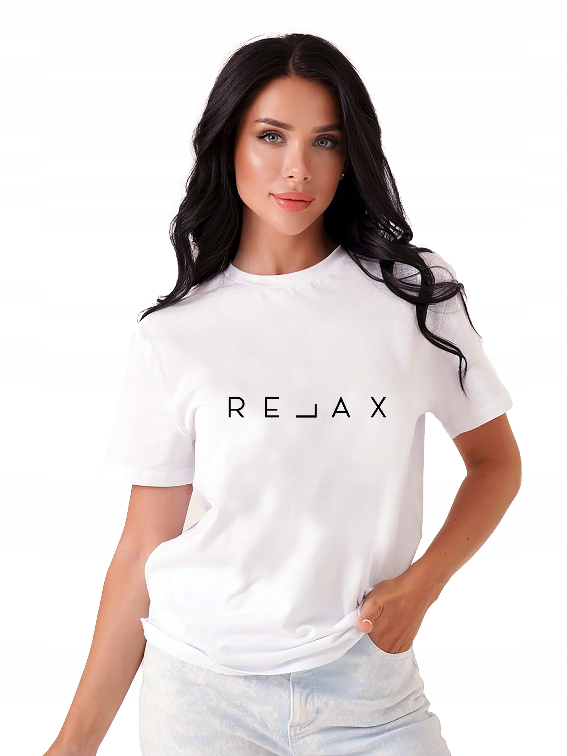 

Koszulka damska z nadrukiem Relax XL