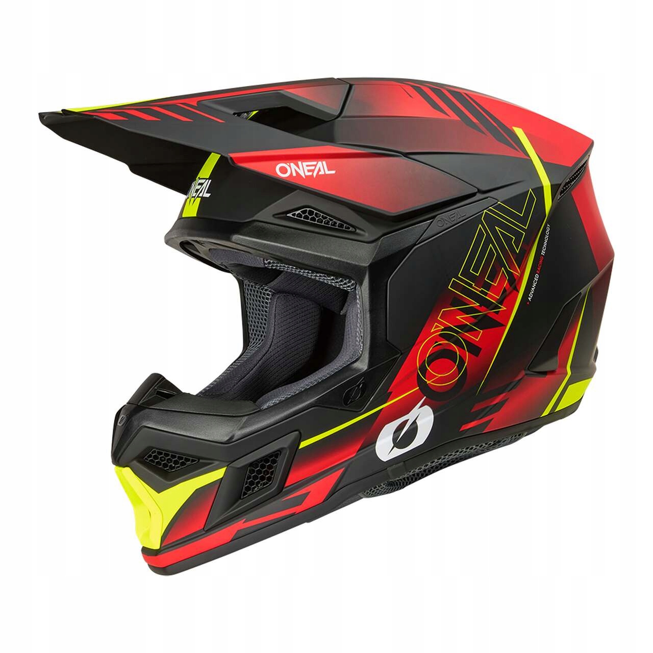 Helma O'Neal 3SRS Haze black/red/yellow matt XL