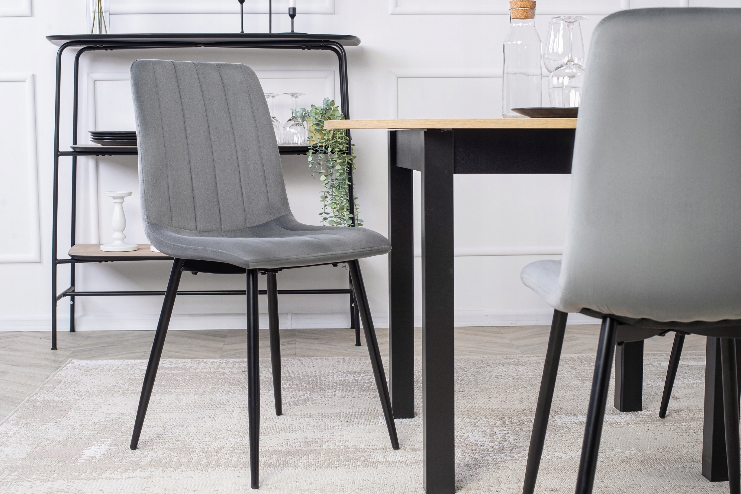 Zestaw Stół Z Krzesłami Rozkładany Okrągły Dąb Riviera Do Salonu Kuchenny Marka MEBEL ELITE