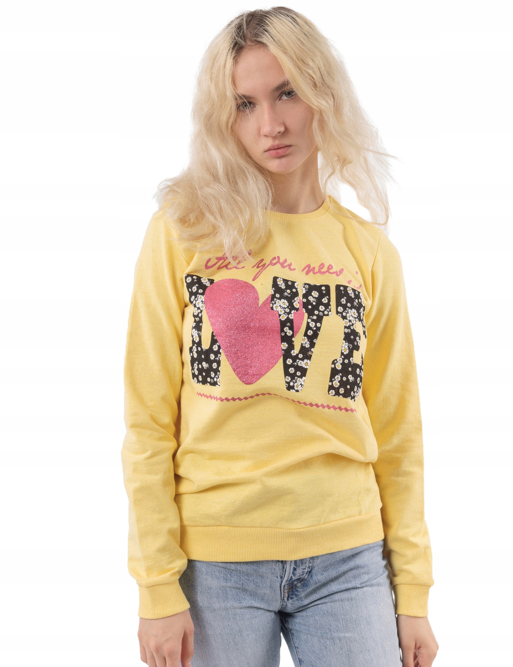 

Cienka Bluza Damska Dresowa Bawełniana 5006-05 r M