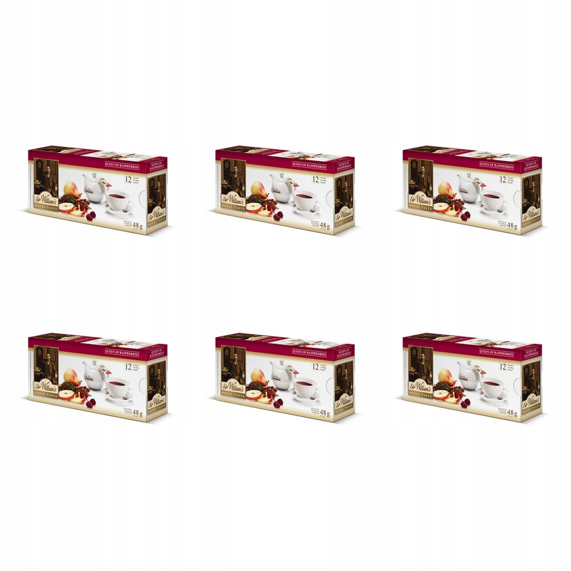 6 x 12 tb Čaj Sir William's Royal Queen of Raspberries