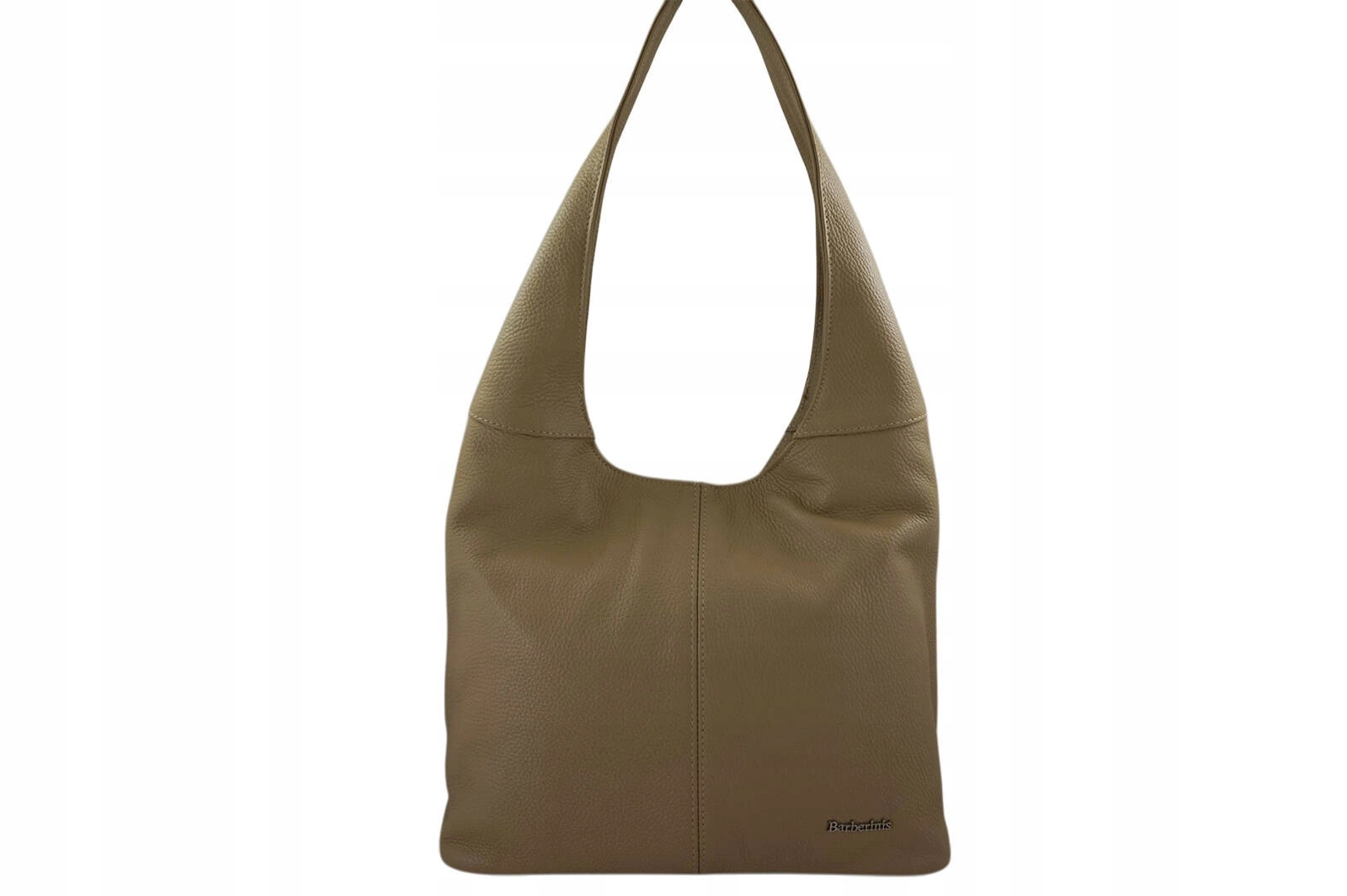 Módní taška s širokým úchytem béžová