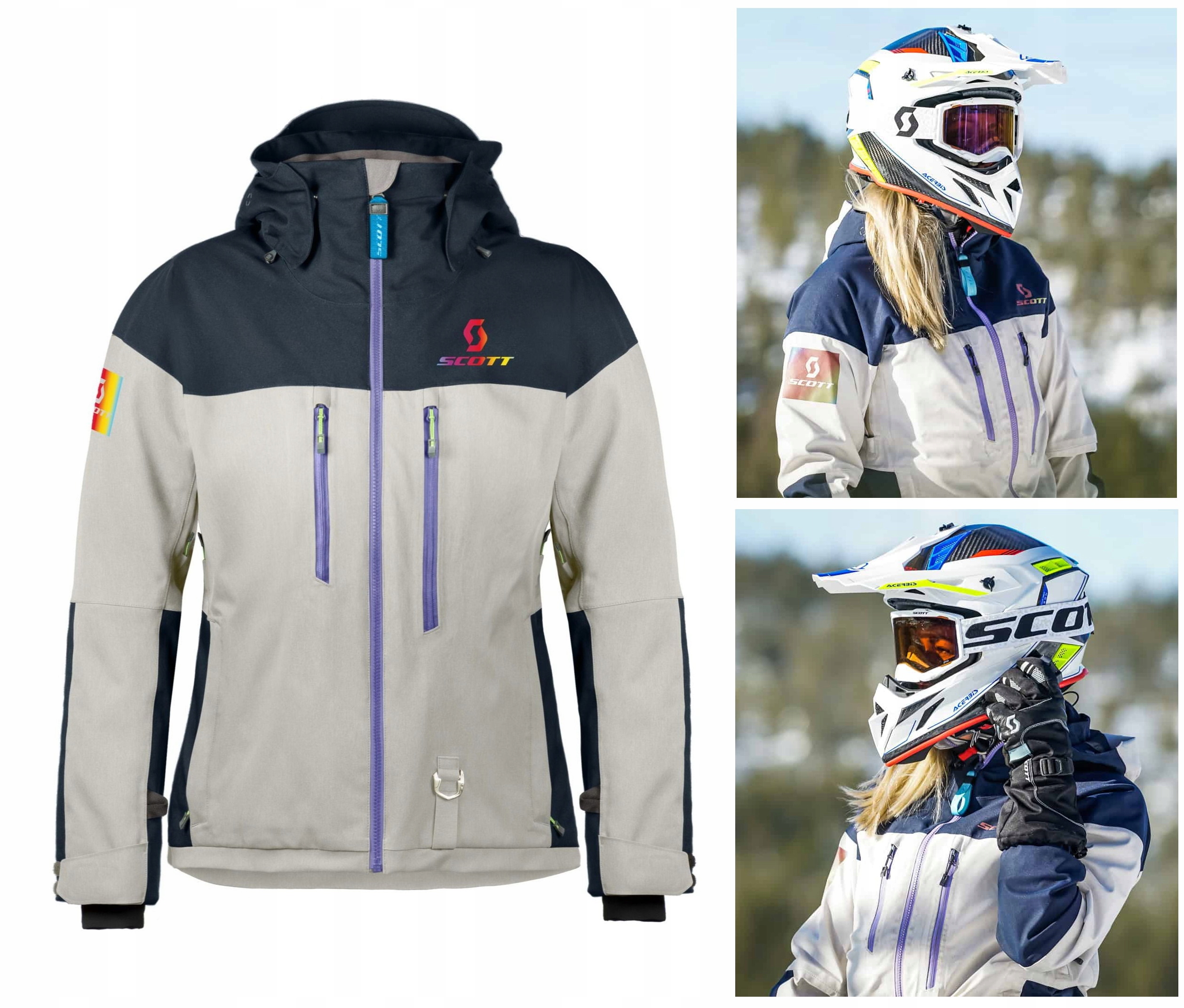 Scott Snow Flex Dryo Shell kurtka sporty zimowe skuter śnieżny membrana S