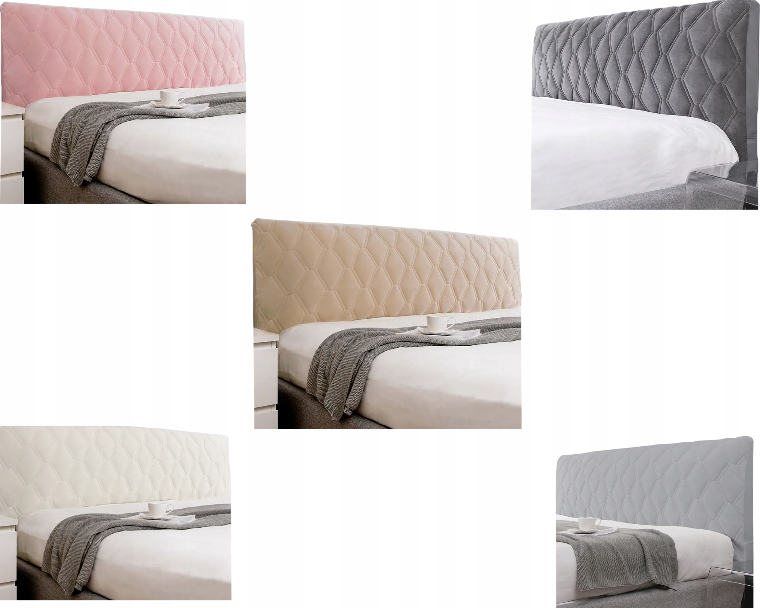 PIKOWANY POKROWIEC NA ZAGŁÓWEK ŁÓŻKA OCHRONNY POKROWIEC MIĘKKI 70x160CM Kod producenta brak