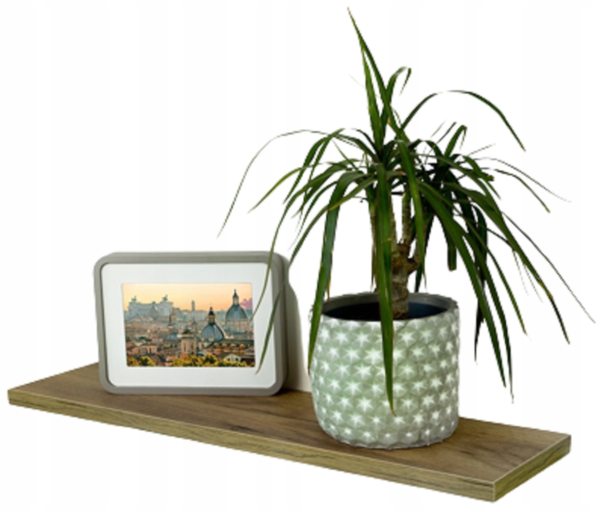 

Półka Ścienna Wisząca Dąb Craft 30CM Regał Montaż