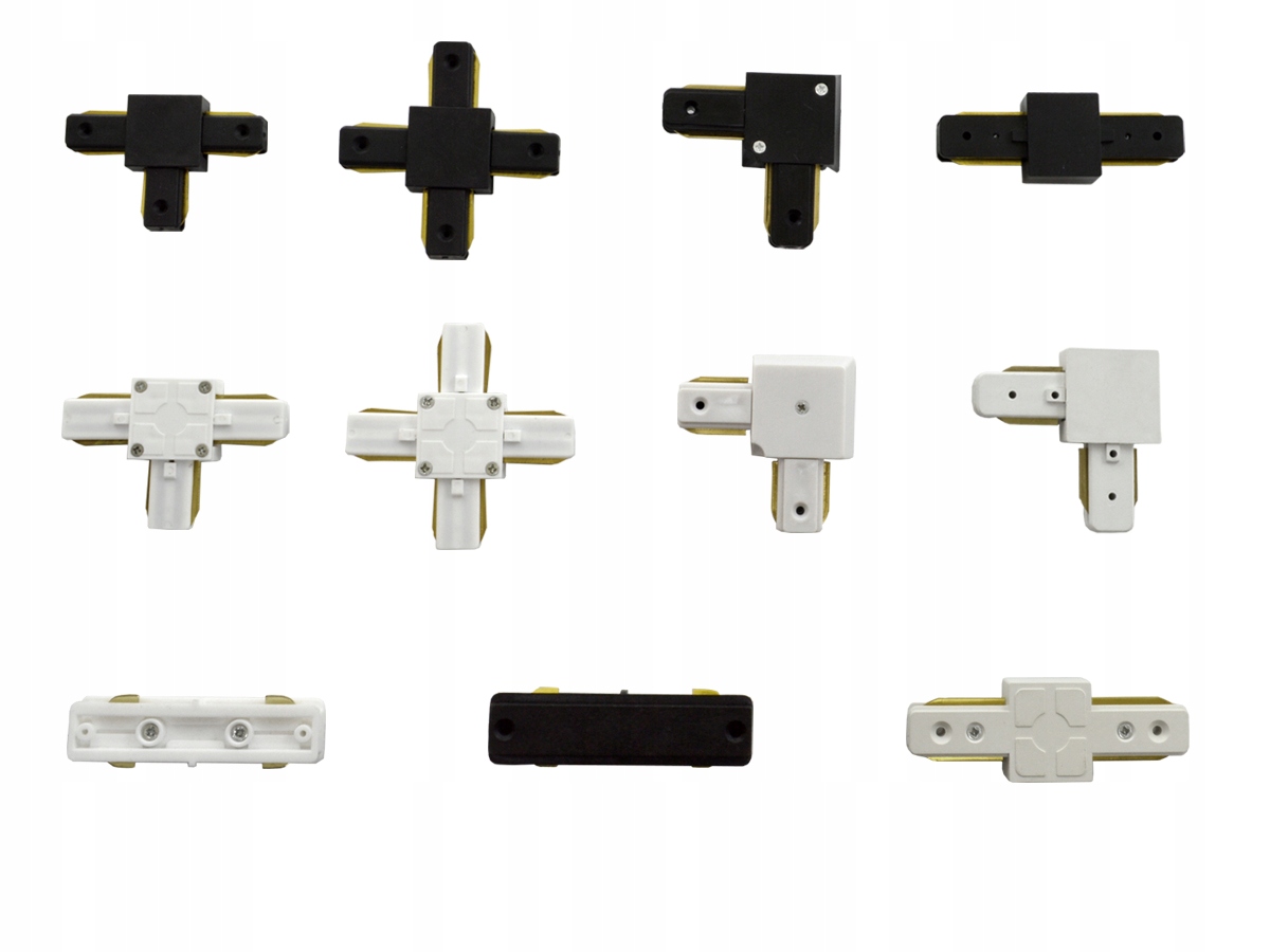 ŁĄCZNIK PROSTY BIAŁY DO LISTWY SZYNOWEJ LED Kolor biały