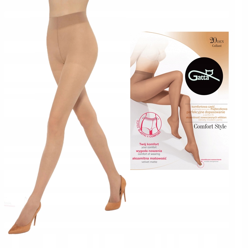 

Rajstopy Gatta Comfort style 20 den 5-XL Visone