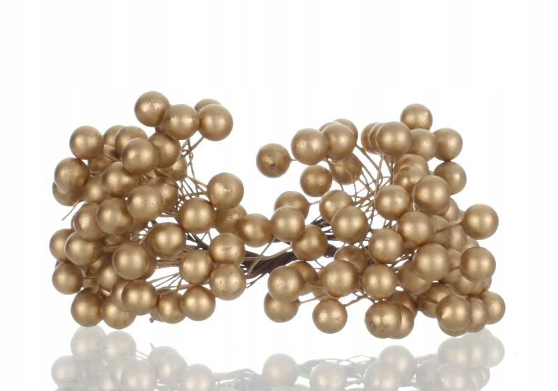 

Kulki na choinkę do stroika Jarzębina Złota 120szt