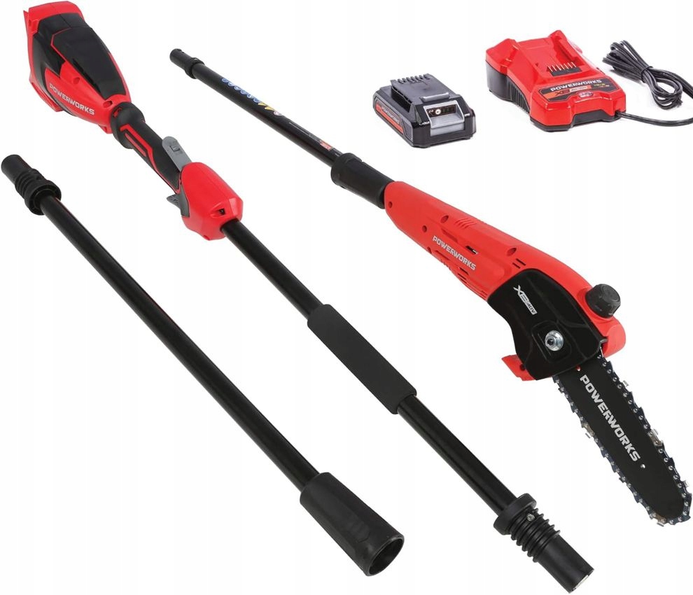 Okrzesywarka Akumulatorowa Piła Na Wysięgniku Powerworks PPCS20 20V Długa