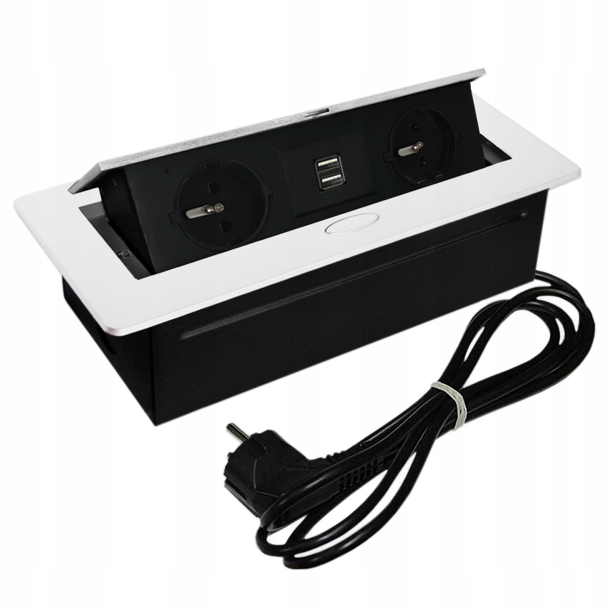 GNIAZDO WPUSZCZANE CHOWANE W BLAT NABLATOWE USB