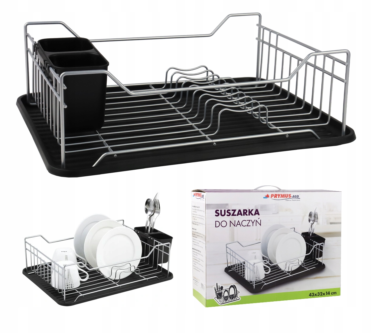 

Suszarka Do Naczyń Dwupoziomowa Ociekacz Sztućce