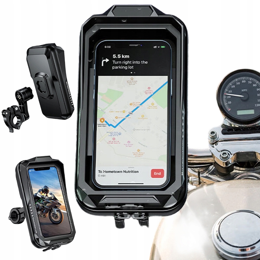 Sakwa Rowerowa Pod Rame Torba I Kierownicę Wodoodporna Sztywna Odblask Ip66
