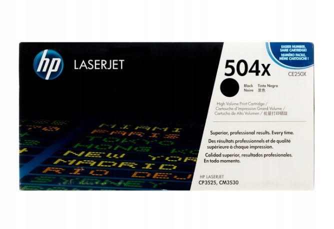 Toner Hp 504X Čierny CE250X cm3530 cp3525