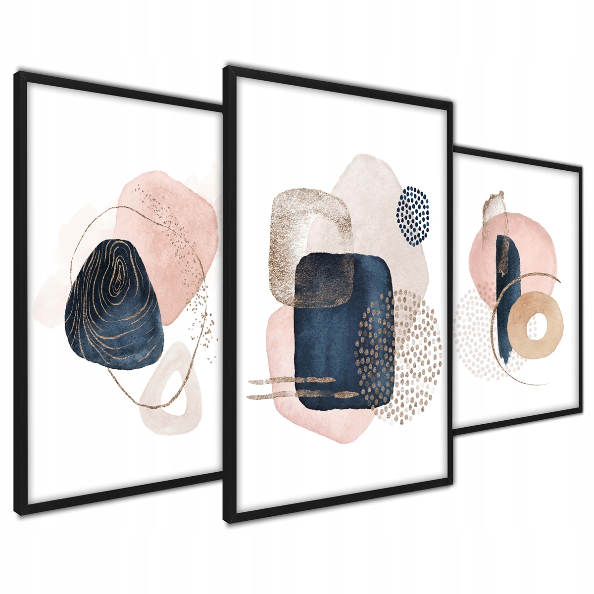 Nowoczesne Abstrakcje Kształty Beż bez ramek 50x70