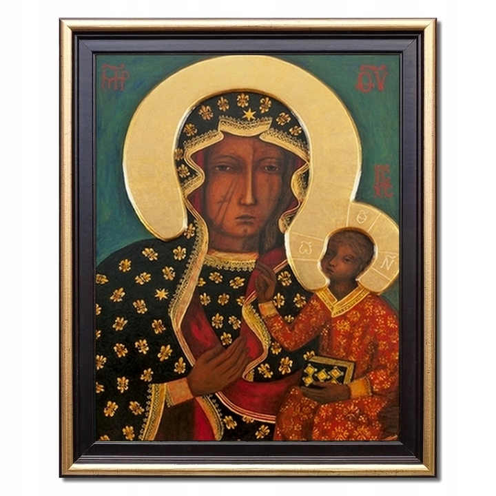 Obraz Matka Boska Częstochowska ramka
