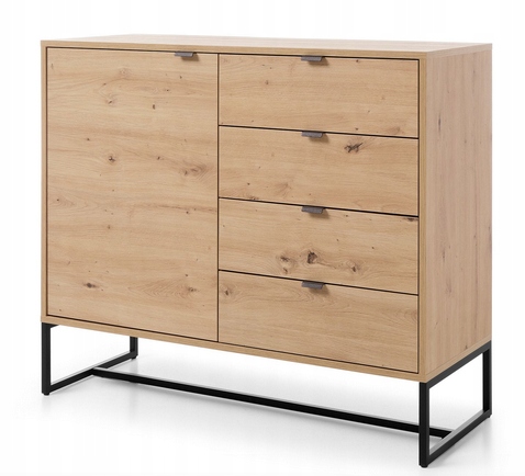 

Komoda 103 dąb artisan loftowa metalowe nogi Amr