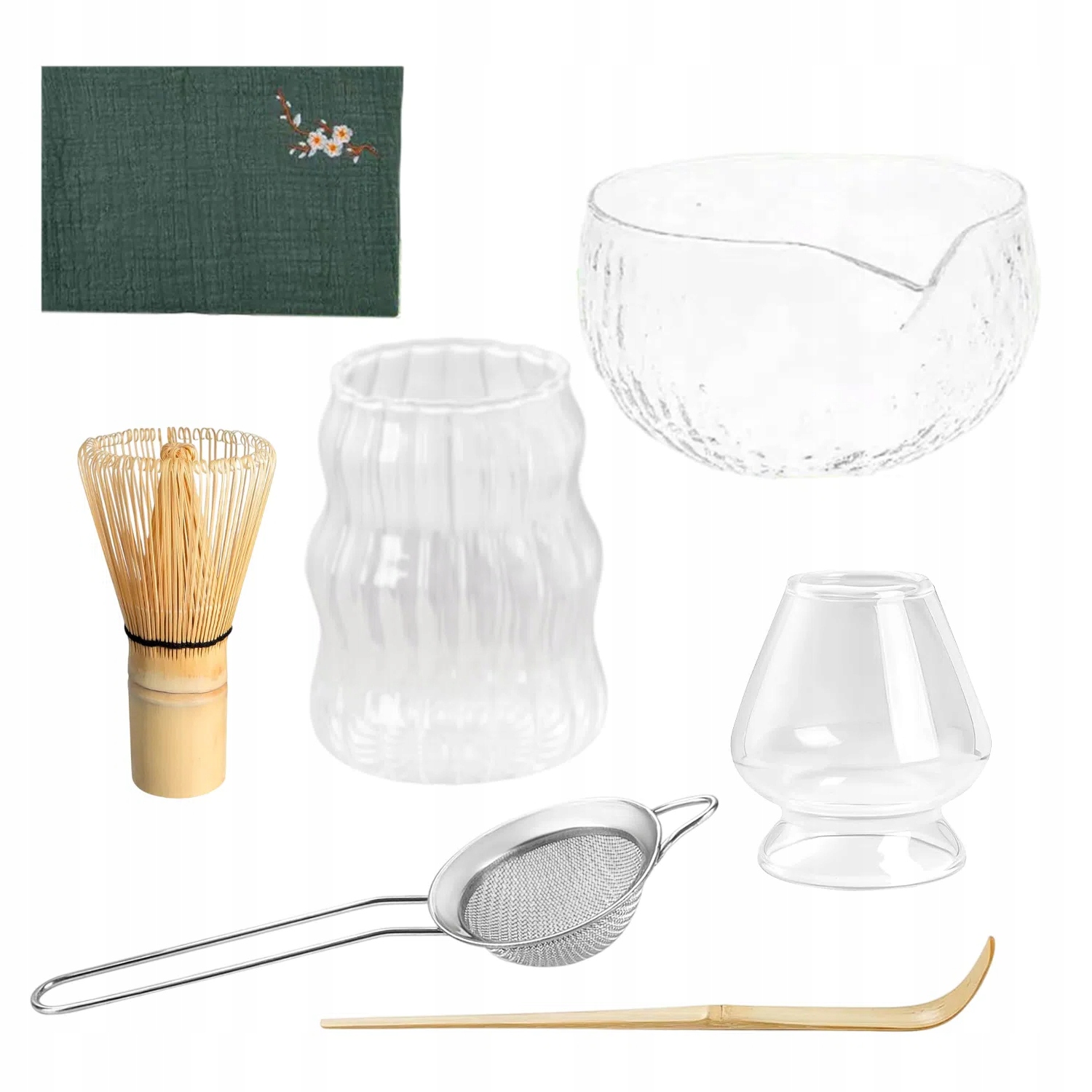 7KS Bambusová Dárková Miska Na Čaj Matcha Sada