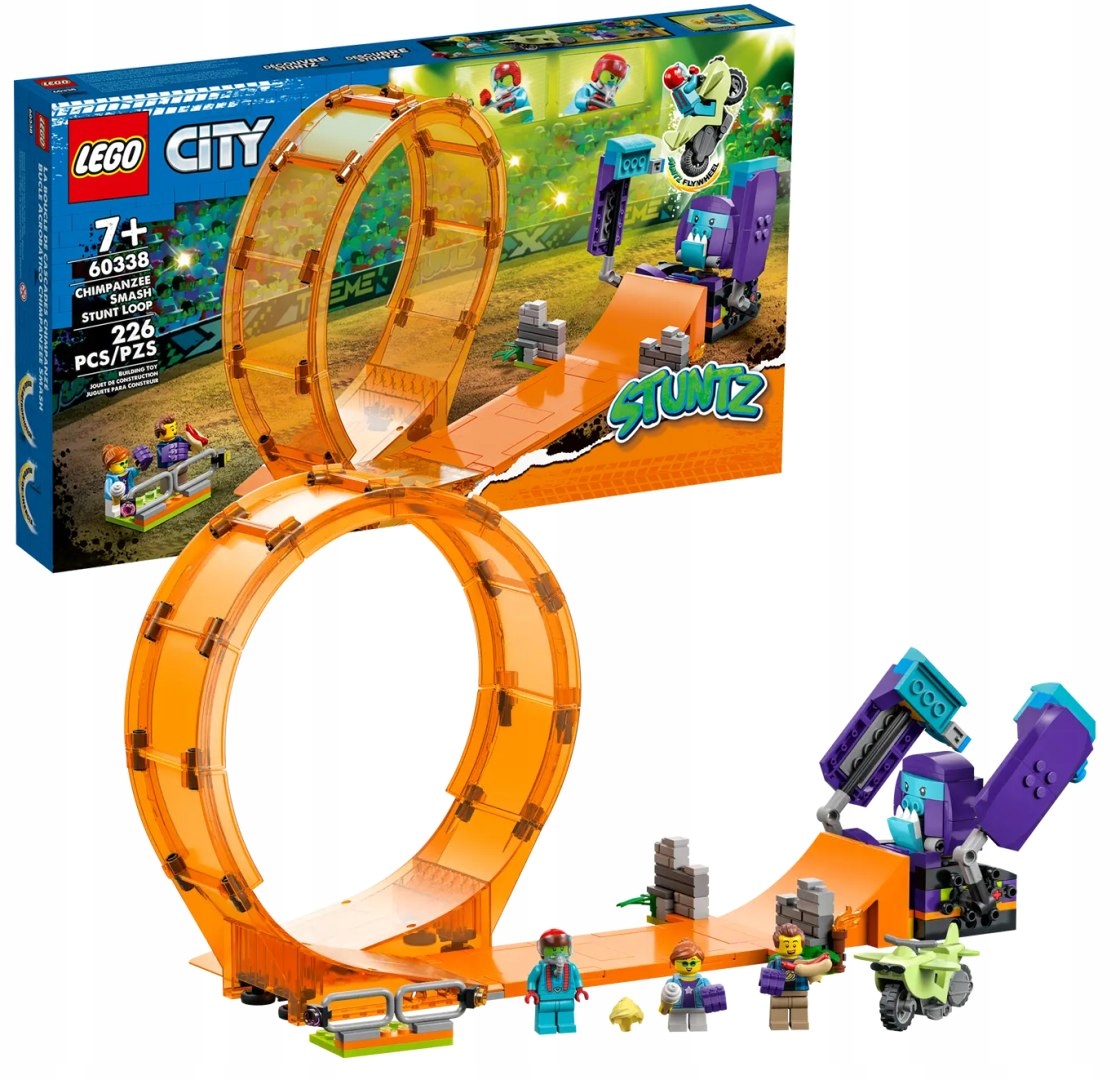 60338 Lego City Kaskadérská smyčka a šimpanz demolka