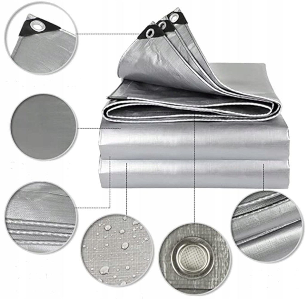 Plandeka 3X2m MOCNA WZMACNIANA WODOODPORNA MROZOODPORNA Stan opakowania oryginalne