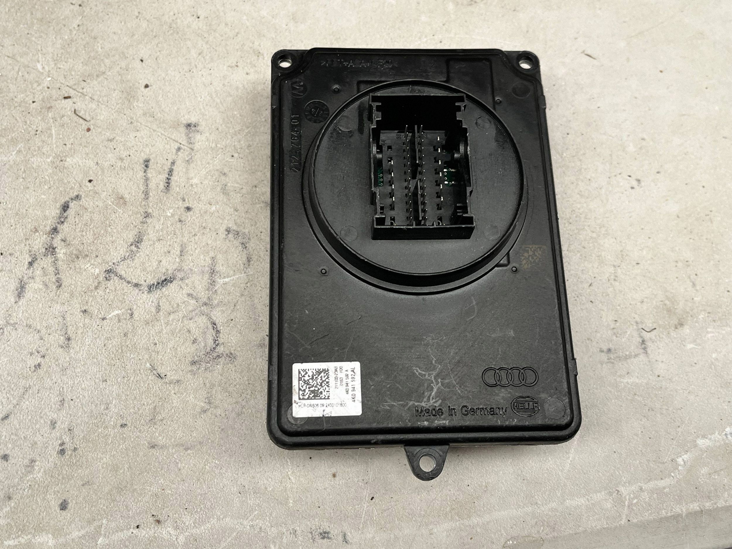 control unit LED REFLEKTORA AUDI A6 S6 C8 4K 4K0941592AL @M