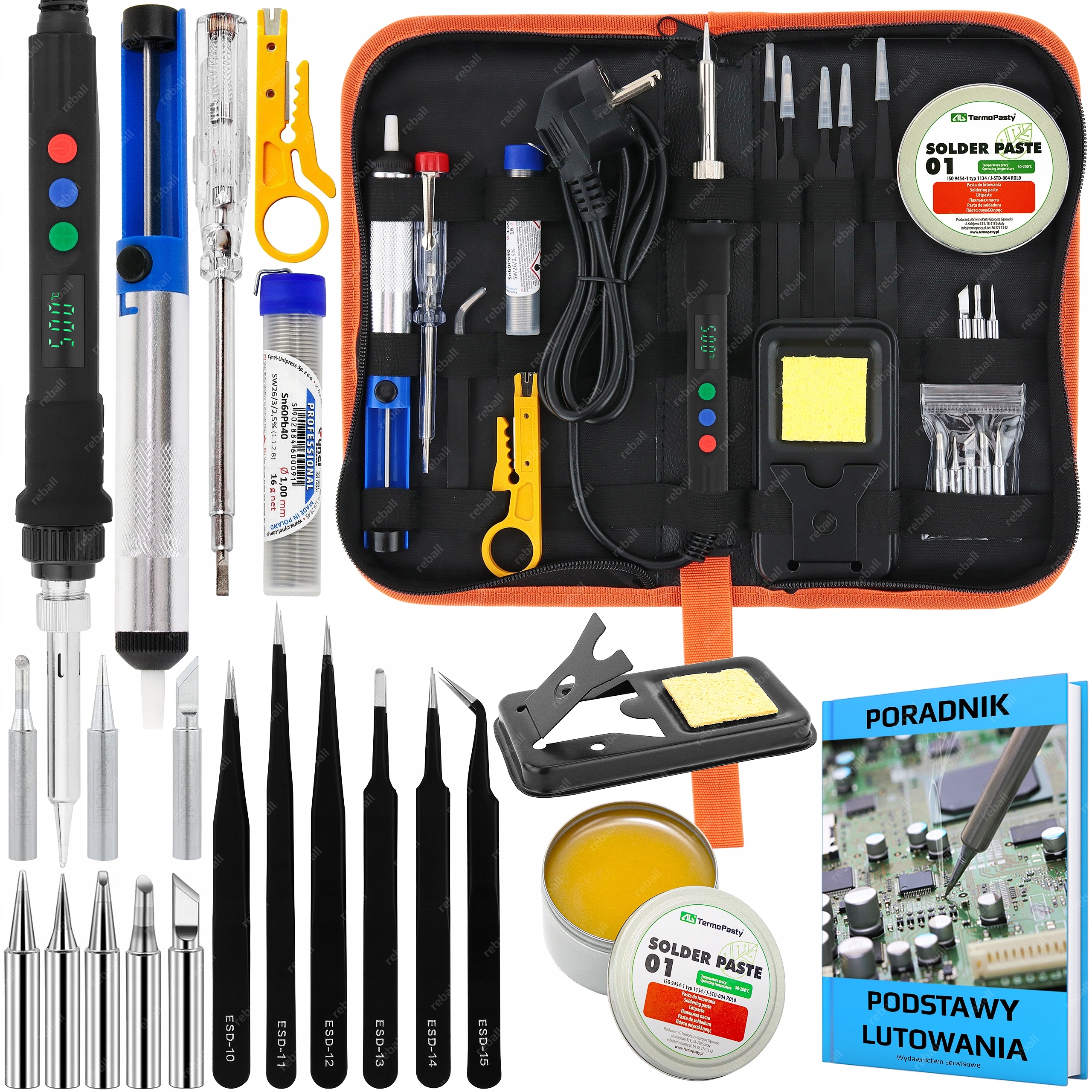 Zestaw Lutownica Precyzyjna S120A 120W Nowy Model Akcesoria Poradnik Etui