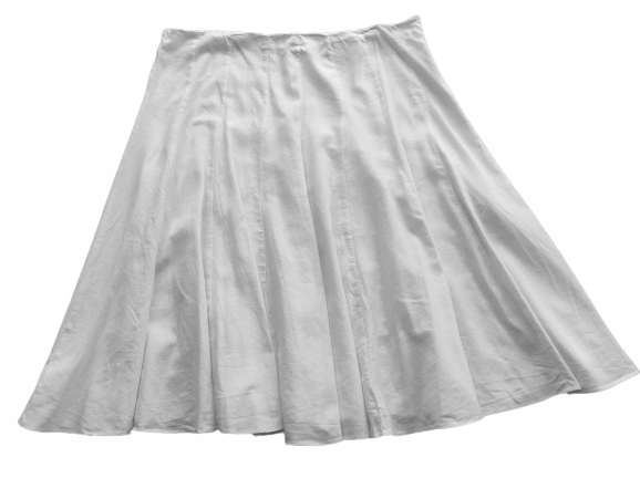 GEORGE_____BIAŁA LNIANA SPÓDNICA 52