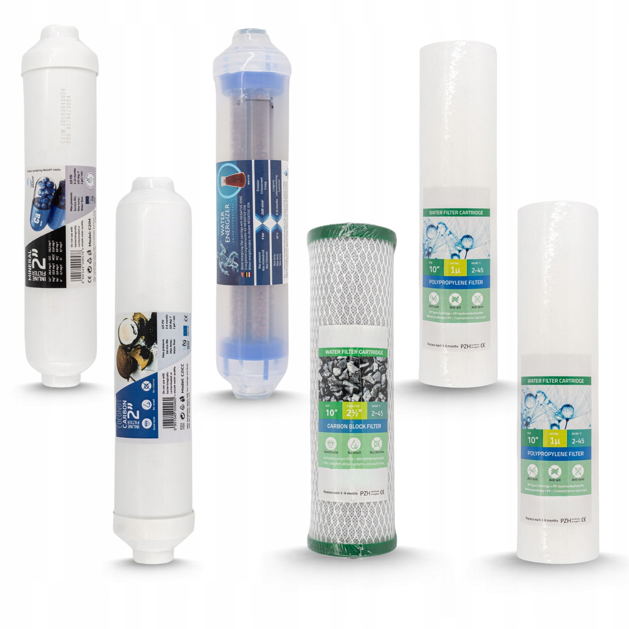 Sada Filtrů Pro Filtr Na Vodu Pod Dřez Reverzní Osmóza RO7, Náhradní Filtry