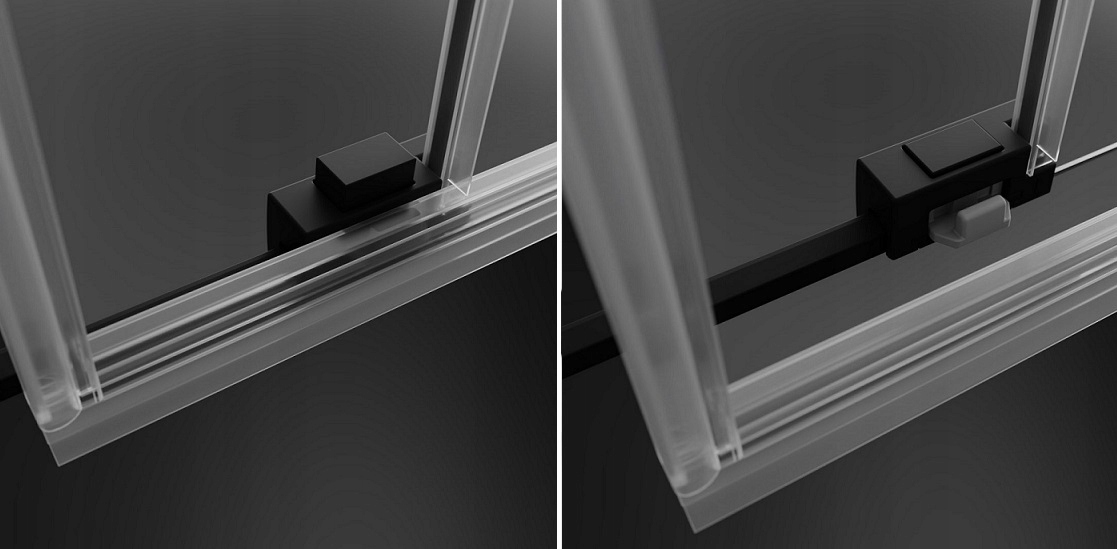 Drzwi czarne RADAWAY Idea Black DWJ 110x200,5 LEWE Kod producenta 3870155401L