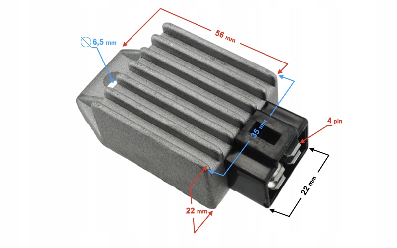 REGULATOR NAPIĘCIA SKUTER GY6-50 4T Producent Moretti