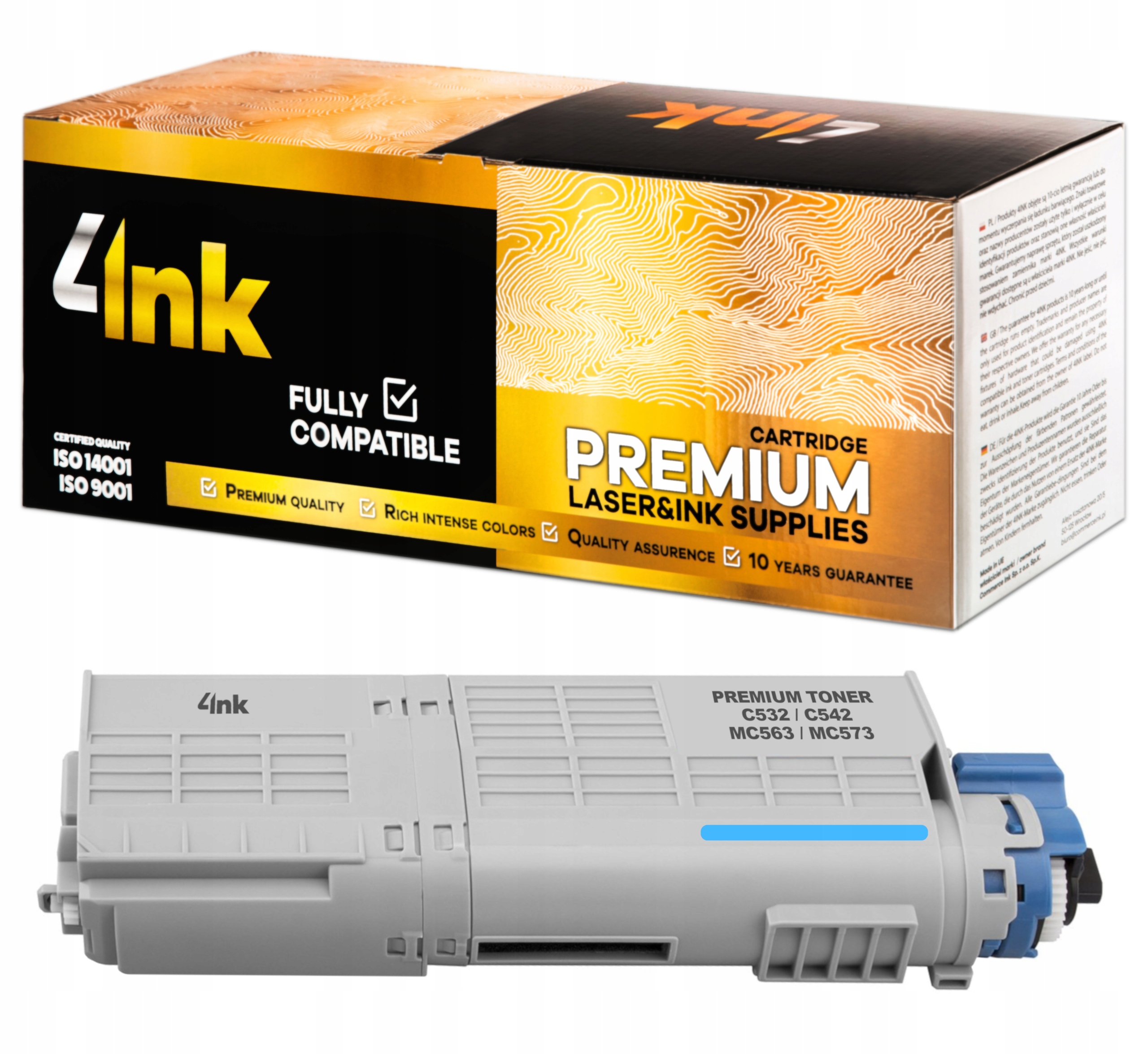 

Toner 4INK Do Oki C532dn C542dn MC563dn MC573dn XL