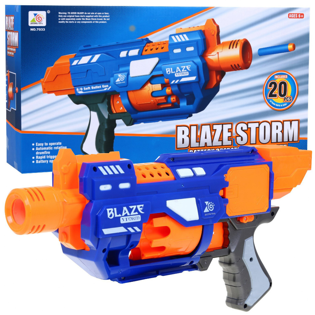 PISTOLET BĘBNOWY BLAZE STORM - 20 STRZAŁEK