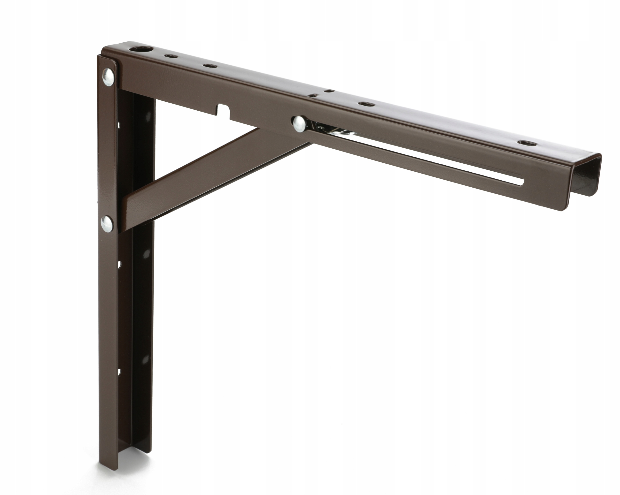 

Wspornik Kątownik składany półkę L400 brąz 100kg