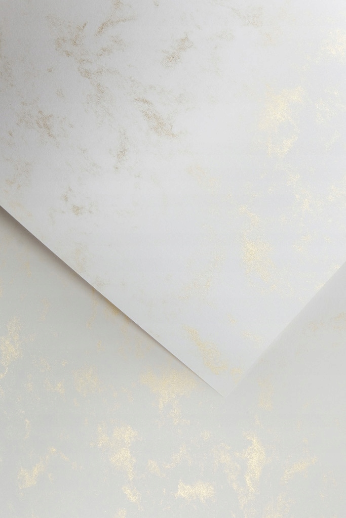 

Papier ozdobny perłowy Marmur złoty 120g A4 10ark