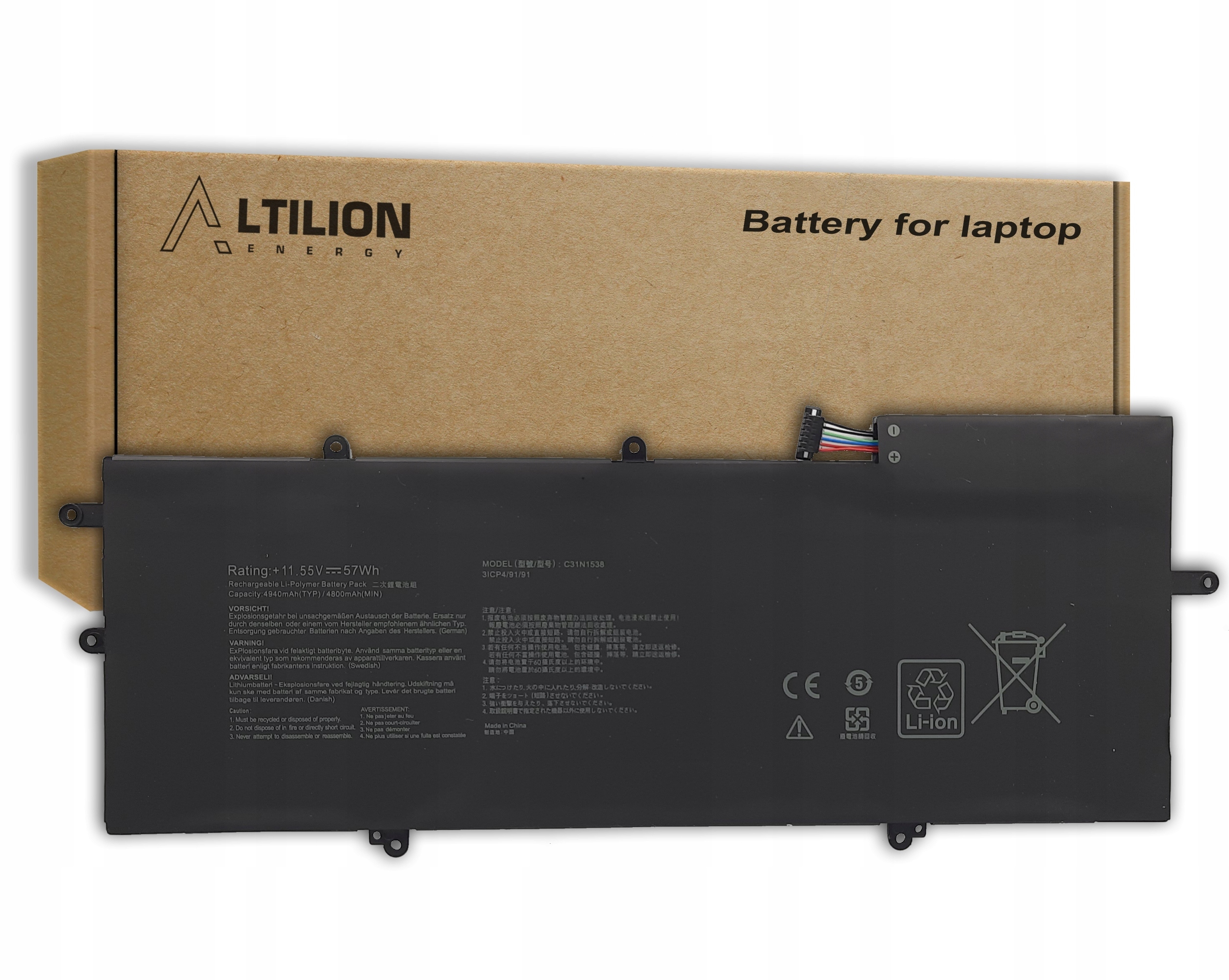 Batéria Altilion Energy C31N1538 kompatibilná s Asusom