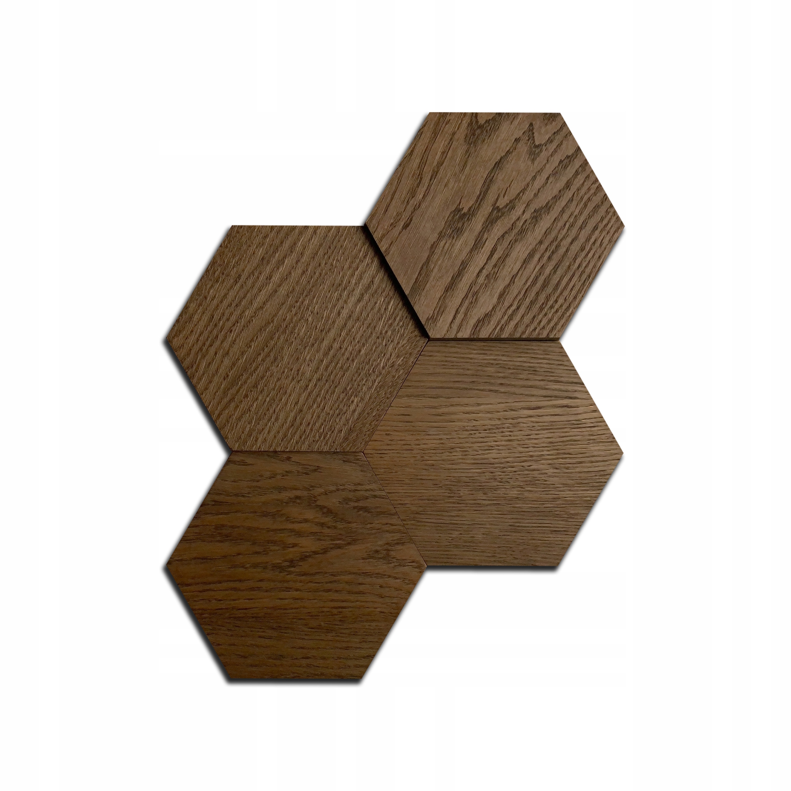 DREWNIANE PANELE ŚCIENNE 3D HEKSAGON PLASTER MIODU