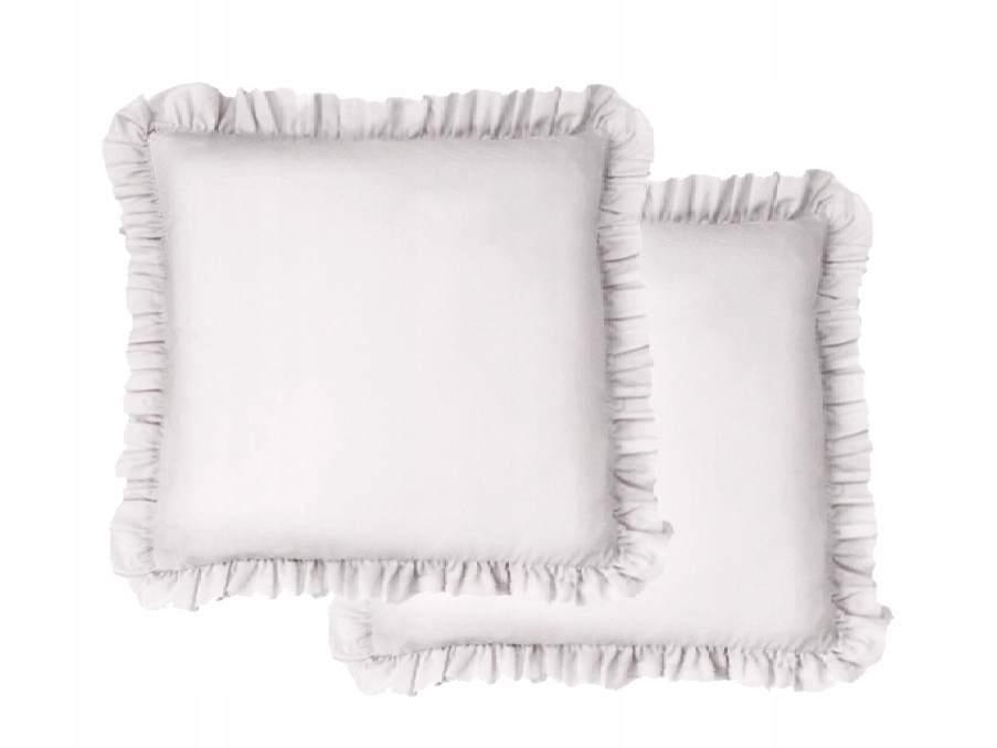 

Poszewka bawełnina z Falbankami 40x40 Biel