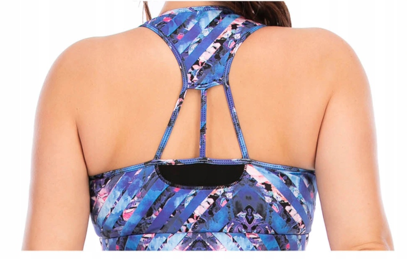 KOMPLET TOP SPODNIE LEGGINSY NA SIŁOWNIE PLUS SIZE Kolor dominujący inny