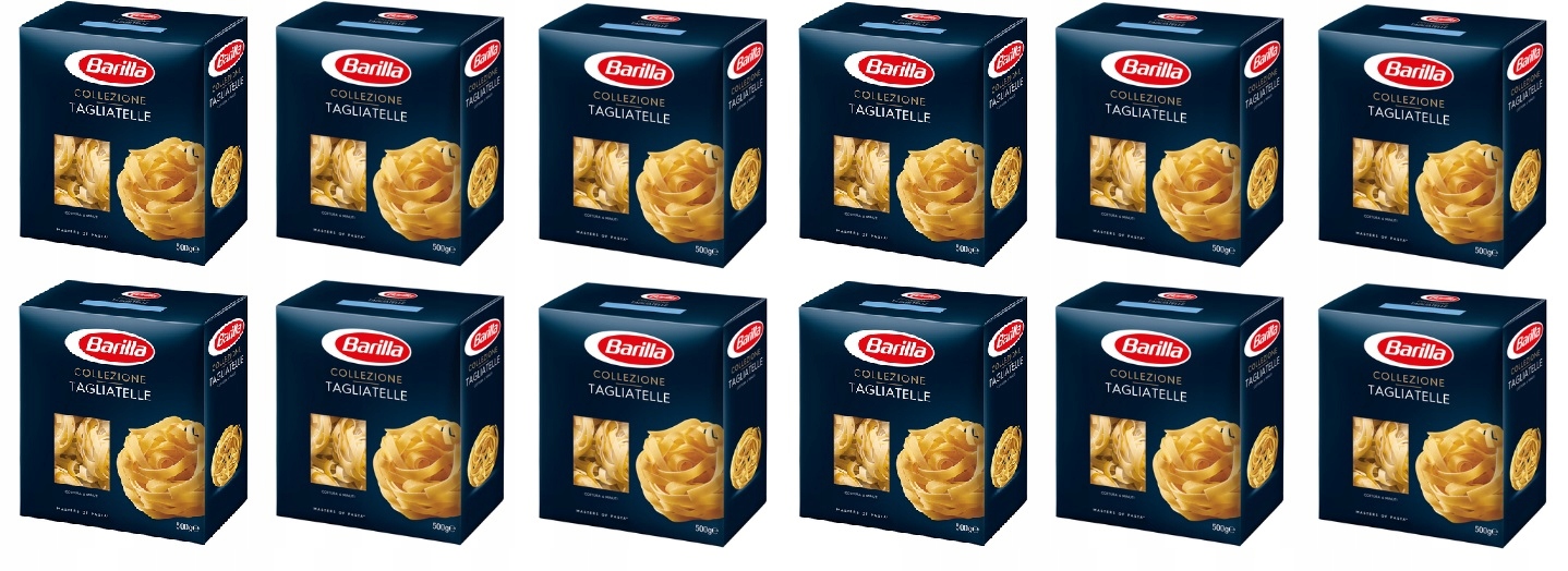 12 x 500 g Barilla Těstoviny Tagliatelle Karton