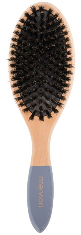 INTER VION SZCZOTKA DREWNIANA Z NATURALNYM WŁOSIEM