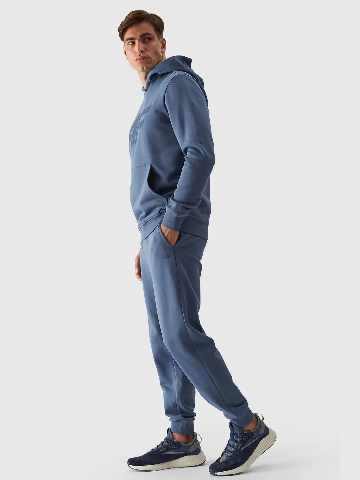 SPODNIE DRESOWE MĘSKIE 4F DRESY SPORTOWE JOGGERY BAWEŁNA WYGODNE M00T0943 Cechy dodatkowe brak