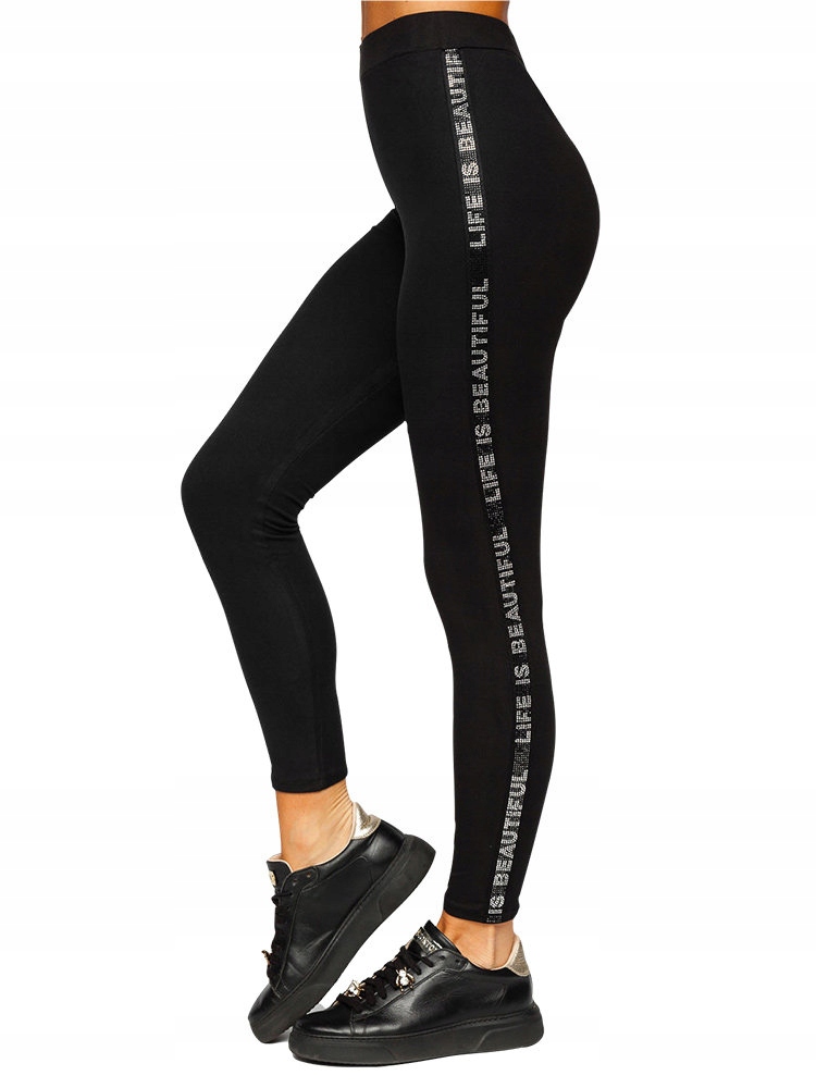

Legginsy Damskie Klasyczne Czarne W7106 Denley_l