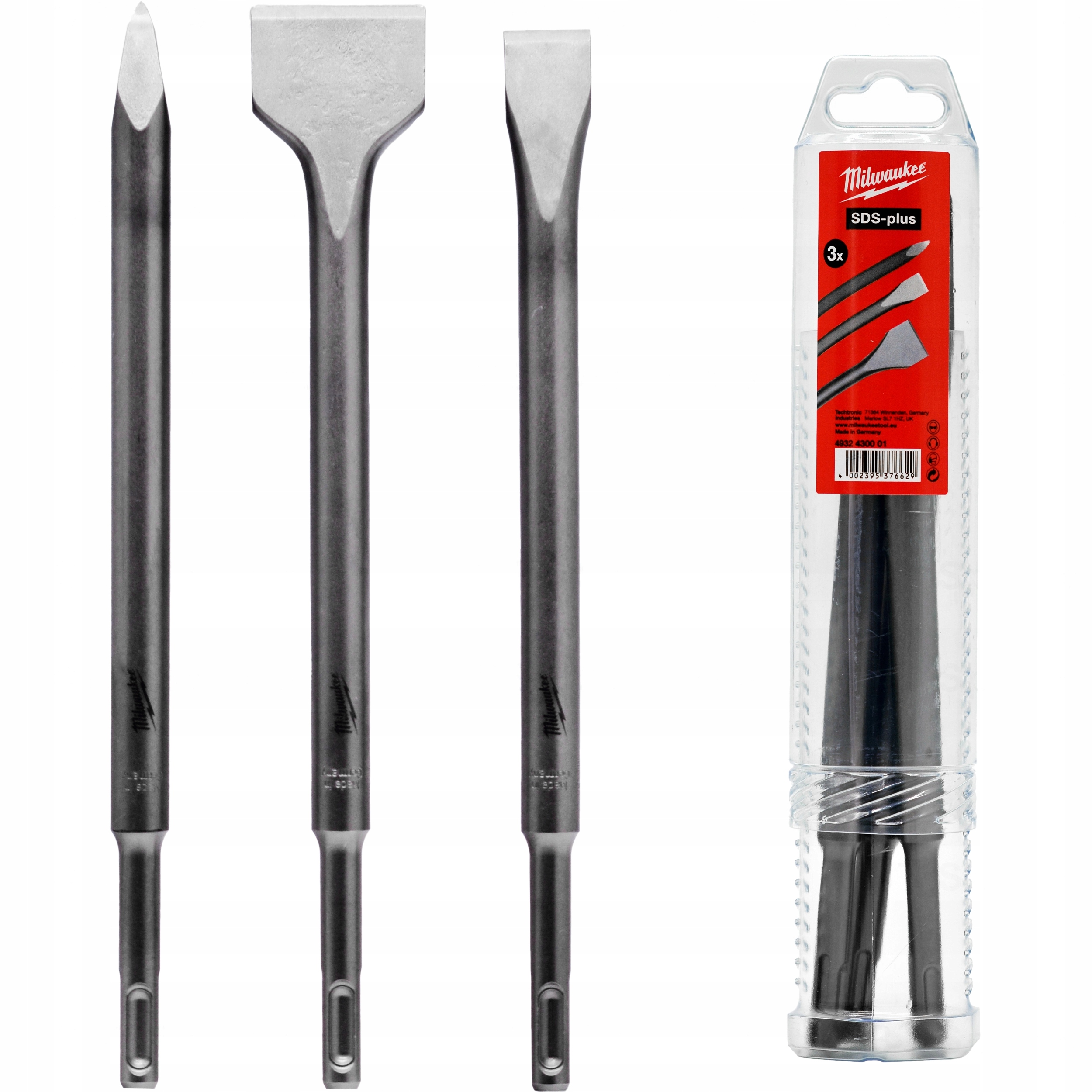 Zestaw dłut SDS-Plus 250 mm Milwaukee 4932430001