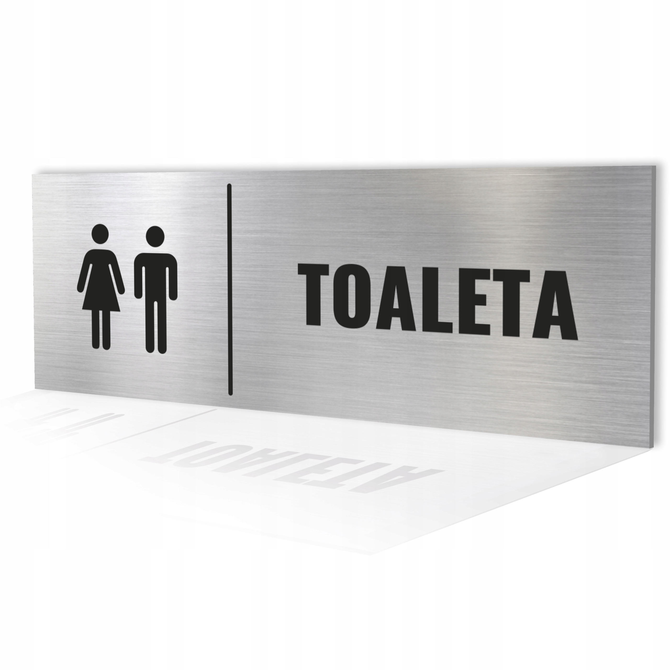 

Tabliczka Toaleta Wc Aluminiowa 20x7,5 Damska Męsk