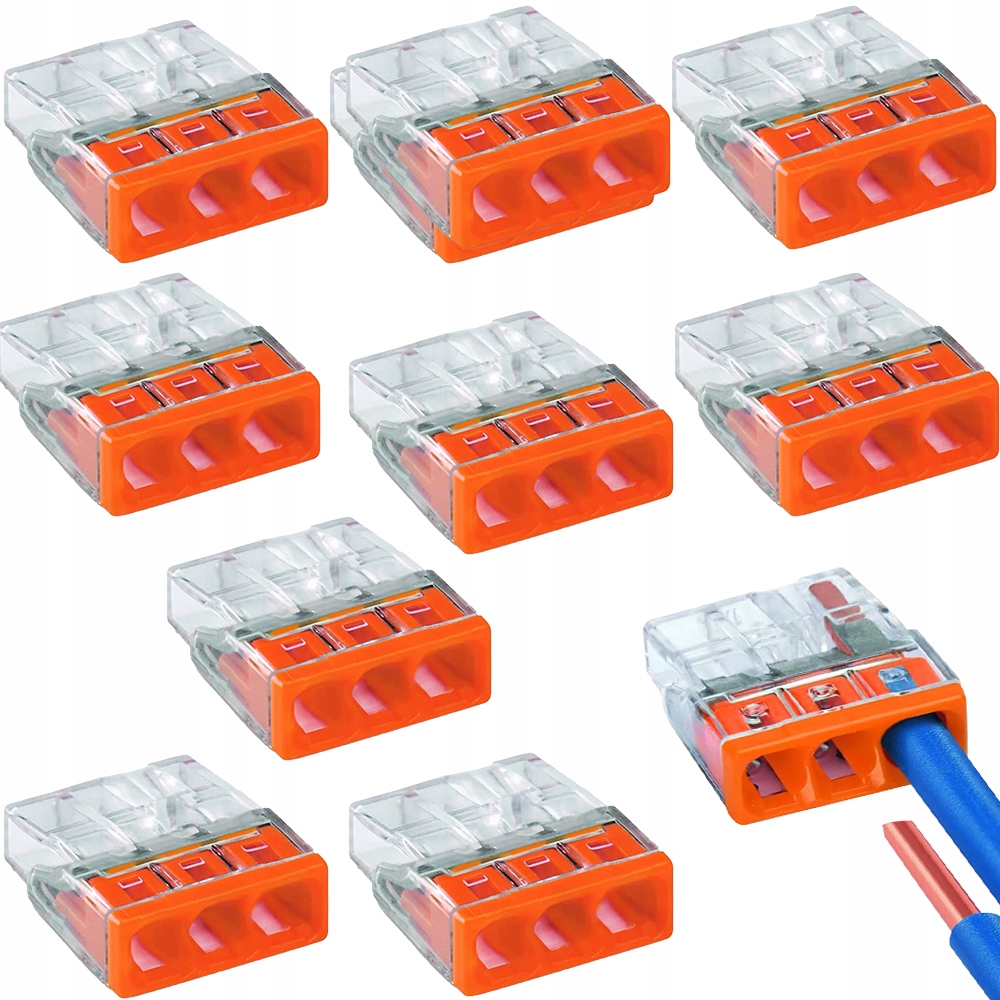 

10x Wago Szybkozłączka 2273-203 3x0,5-2,5mm2