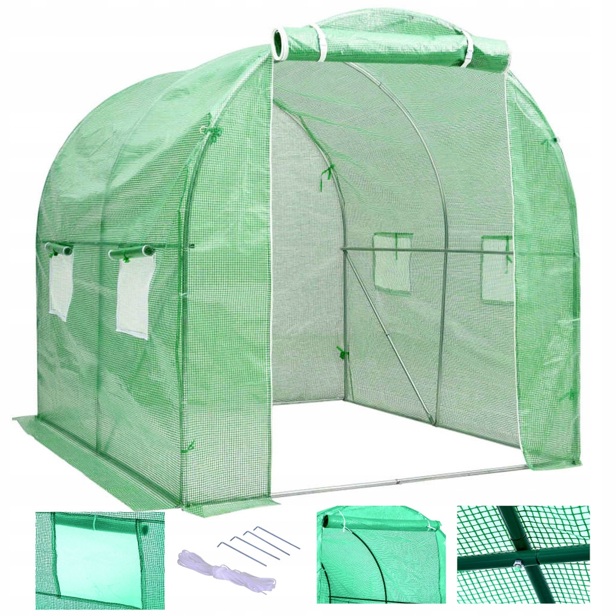 

Tunel Foliowy Ogrodowy Warzywny 2x2m Folia 4m2