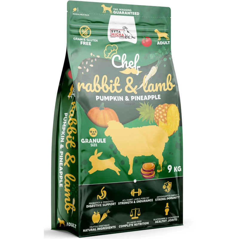 Syta Micha Chef Rabbit Lamb Králík A Jehněčí S Dýní A Ananasem 9 Kg